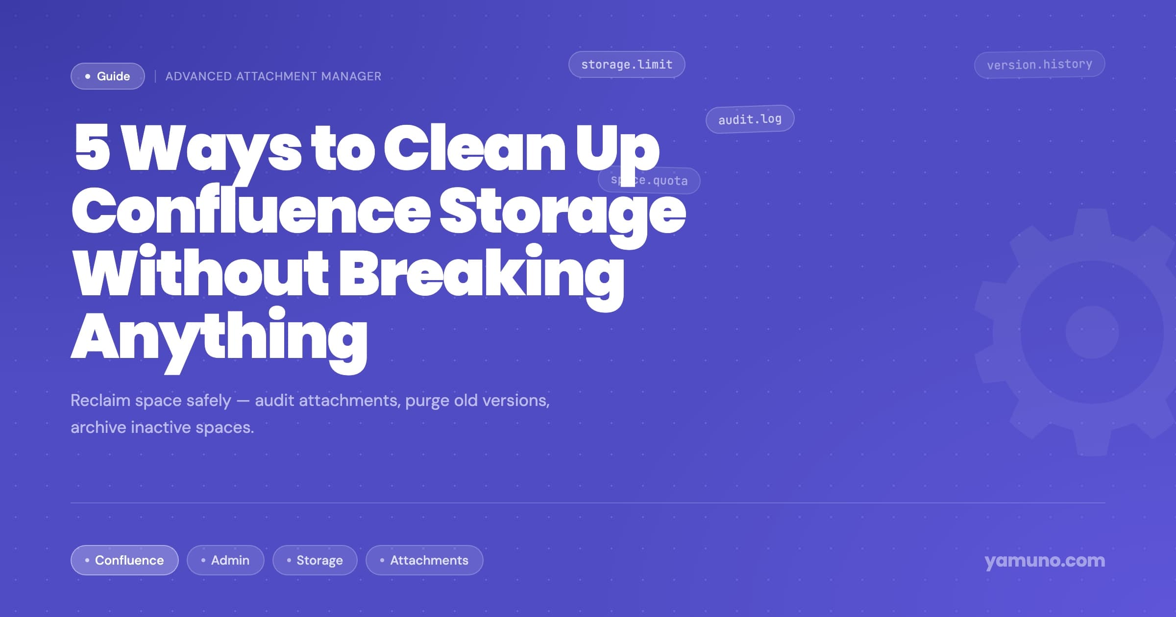 5 Ways to Clean Up Confluence Storage Without Breaking Anything